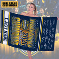 Personalized Michigan Wolverines 2026 NCAA Men's Basketball National Champs Rectangle Beach Towel – TMTHU5025