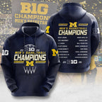Michigan Wolverines Men's Basketball 2026 Big Ten Champions 3D Apparel – MAITM14906