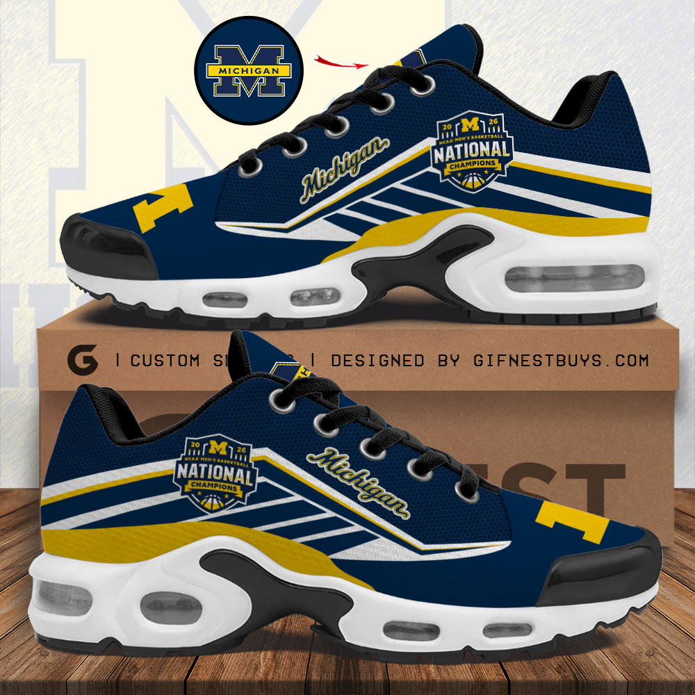 Michigan Wolverines 2026 Men's Basketball National Champions Air Max Shoes – HOATT17362