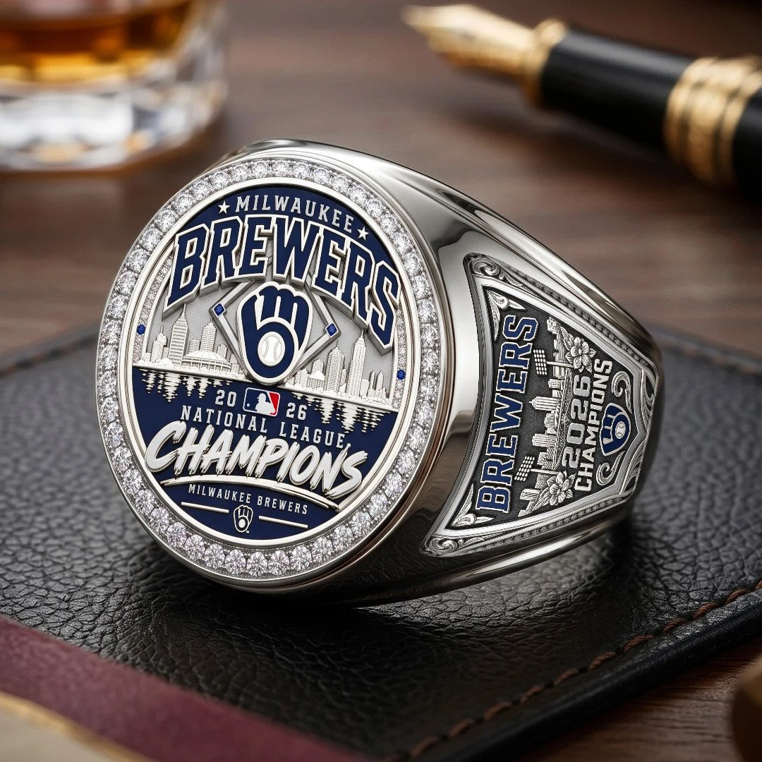 Milwaukee Brewers 2026 National League Champions 3D Engraved Ring – TMTHU10130