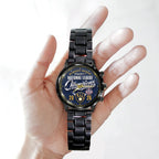 Milwaukee Brewers 2026 National League Champions Black Stainless Steel Watch – TMTHU10115