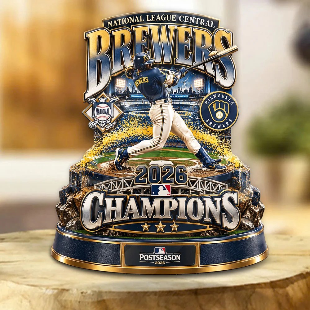 Milwaukee Brewers 2026 National League Champions Custom Shape Acrylic Plaque – TANTN26277