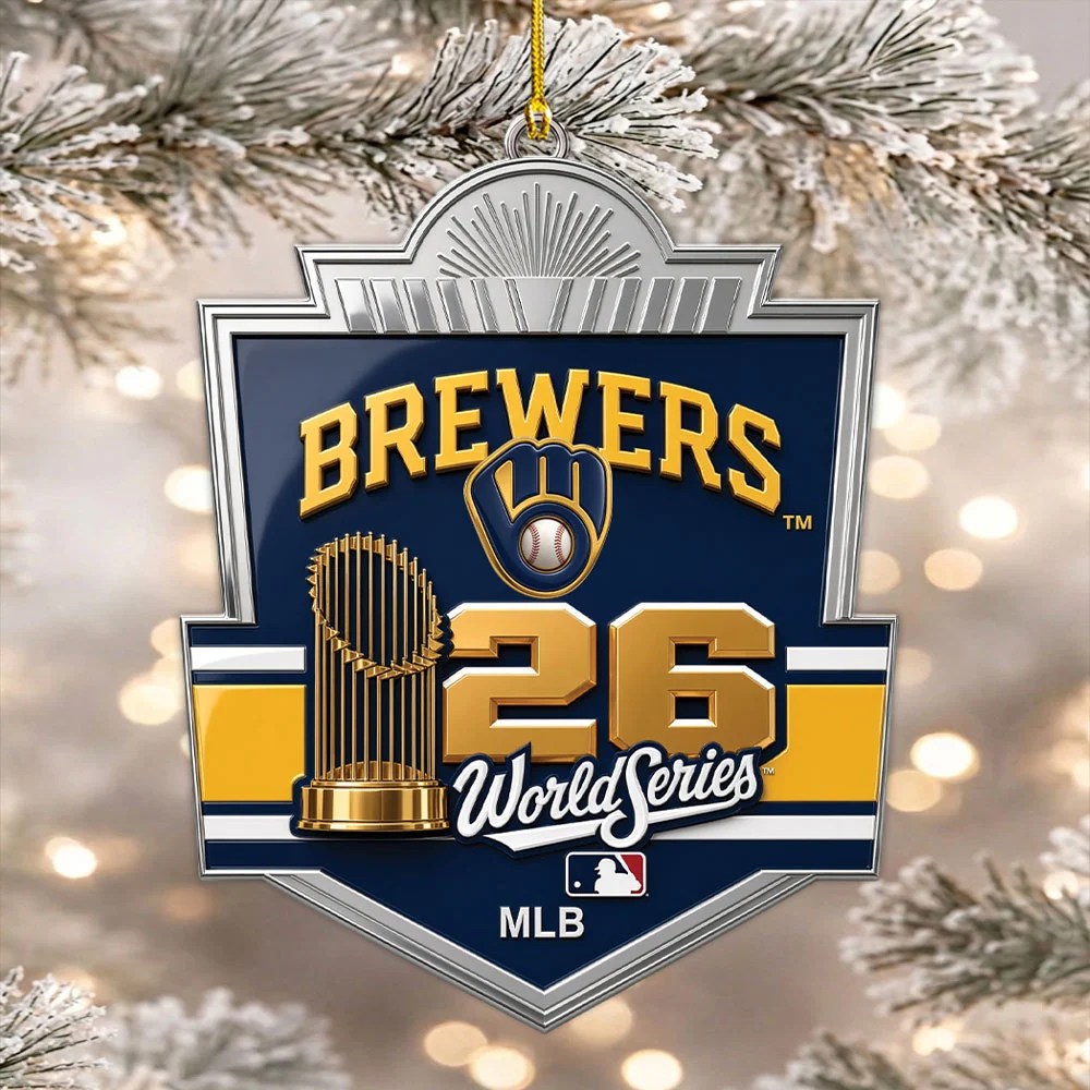Milwaukee Brewers 2026 World Series Custom Shape 2-side Printed Acrylic Ornament – MAITM15438