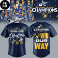 Milwaukee Brewers National League Champions 2026 Win Our Way Baseball Jersey
