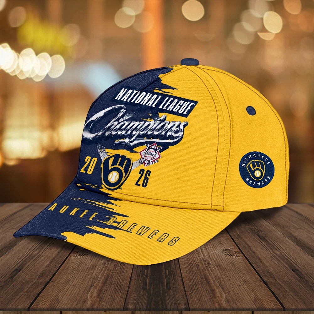 Milwaukee Brewers 2026 National League Champions Classic Cap – TANTN26269