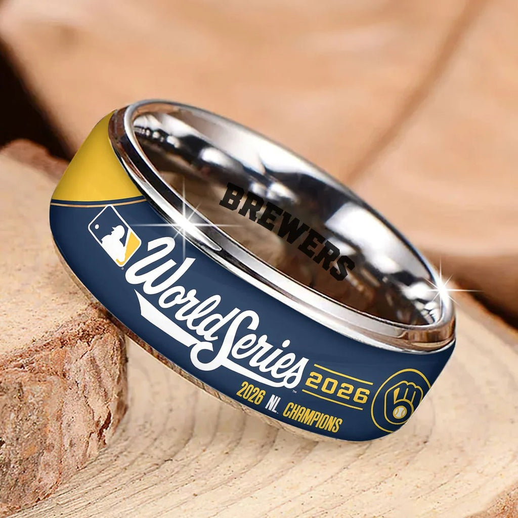 Milwaukee Brewers 2026 National League Champions Custom Alloy Ring – TANTN26264