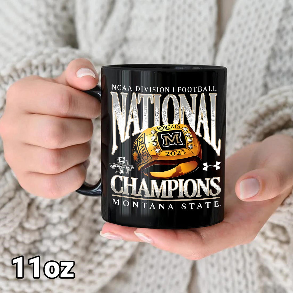 Montana State Bobcats Football 2025 National Champions Ceramic Mug – MAITM14675