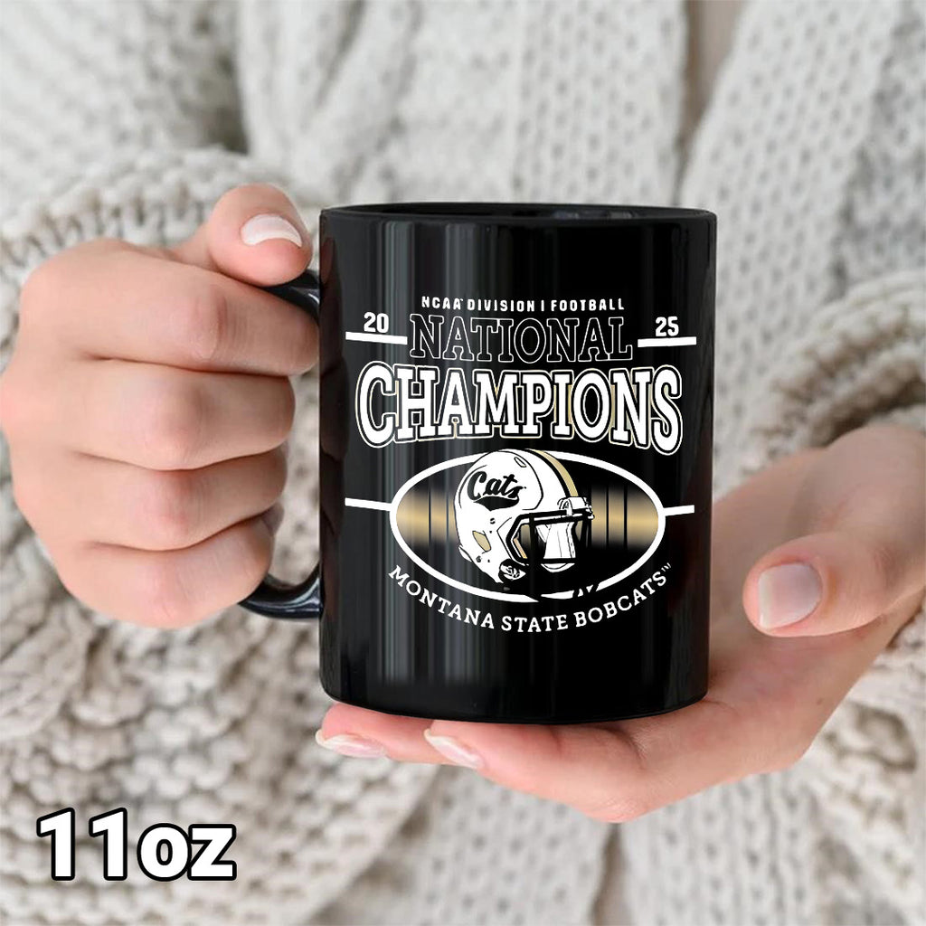 Montana State Bobcats Football 2025 National Champions Ceramic Mug – MAITM14676