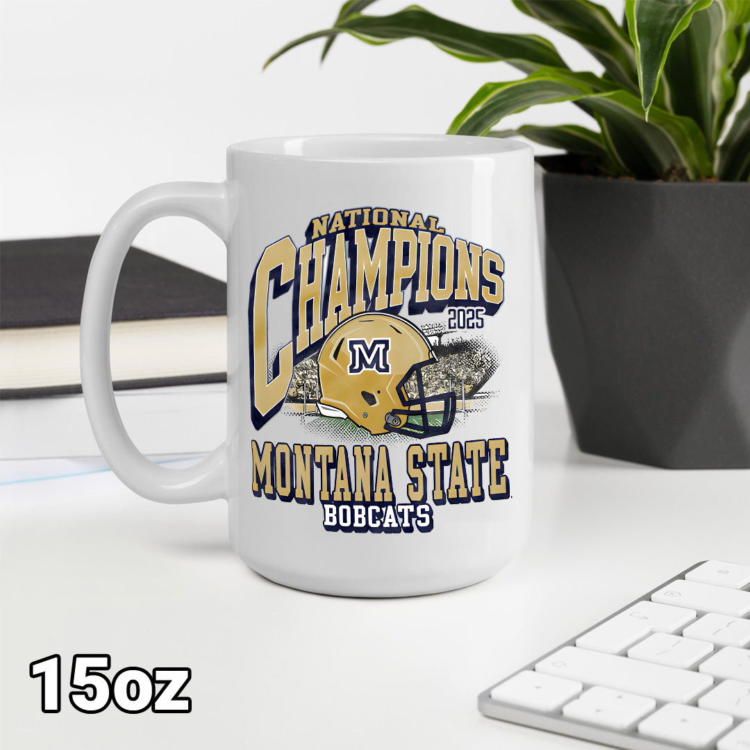 Montana State Bobcats Football 2025 National Champions Ceramic Mug – MAITM15113