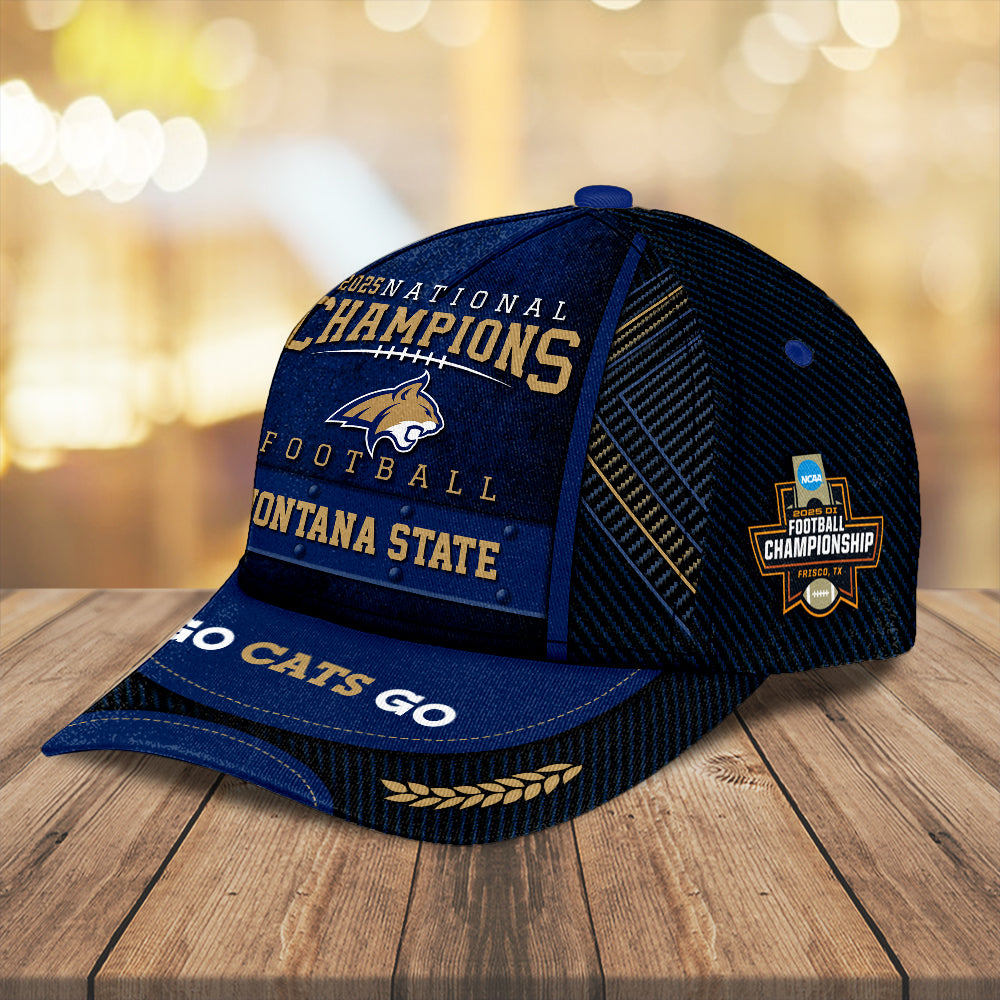 Montana State Bobcats Football 2025 National Champions Classic Cap – MAITM14682
