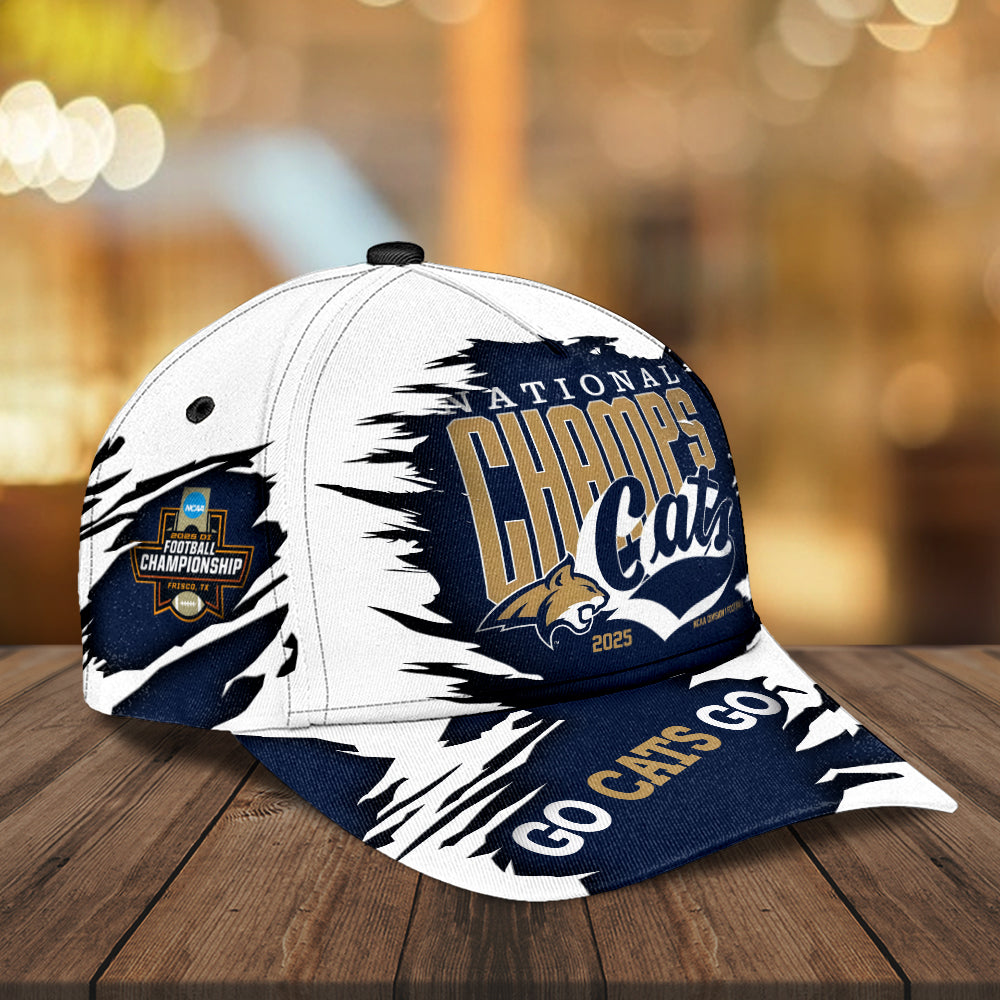 Montana State Bobcats Football 2025 National Champions Classic Cap – MAITM15035