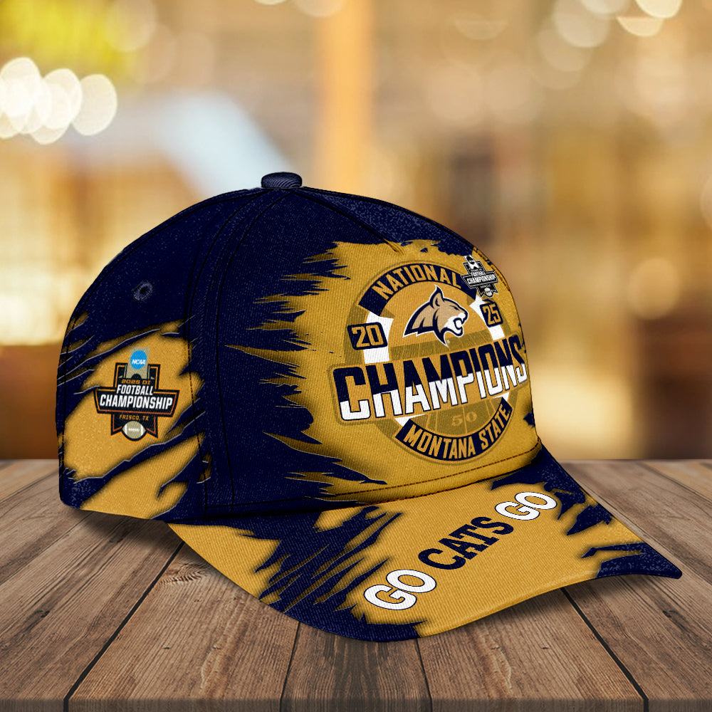 Montana State Bobcats Football 2025 National Champions Classic Cap – MAITM15118