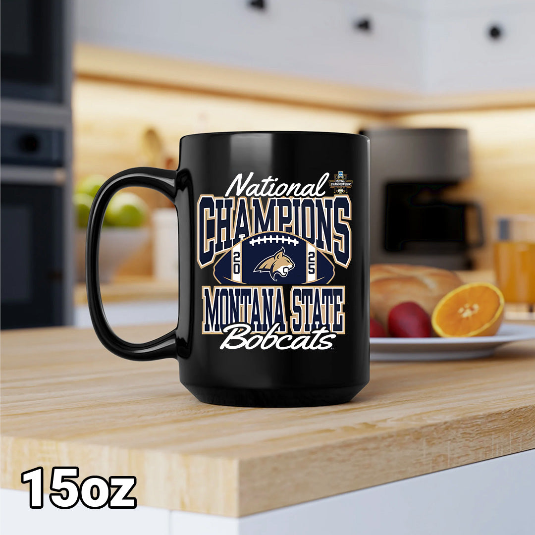 Montana State Bobcats Football 2025 National Champions Ceramic Mug – MAITM14552