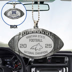 Montana State Bobcats Football 2025 National Champions Custom shape 2-sided Acrylic Car Ornament – MAITM14482