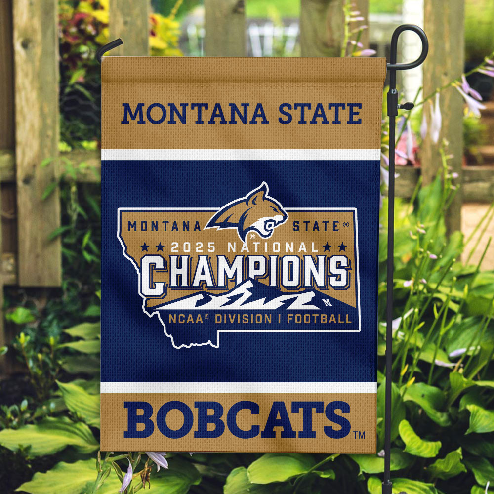 Montana State Bobcats Football 2025 National Champions Double-side Garden Flag – MAITM14542