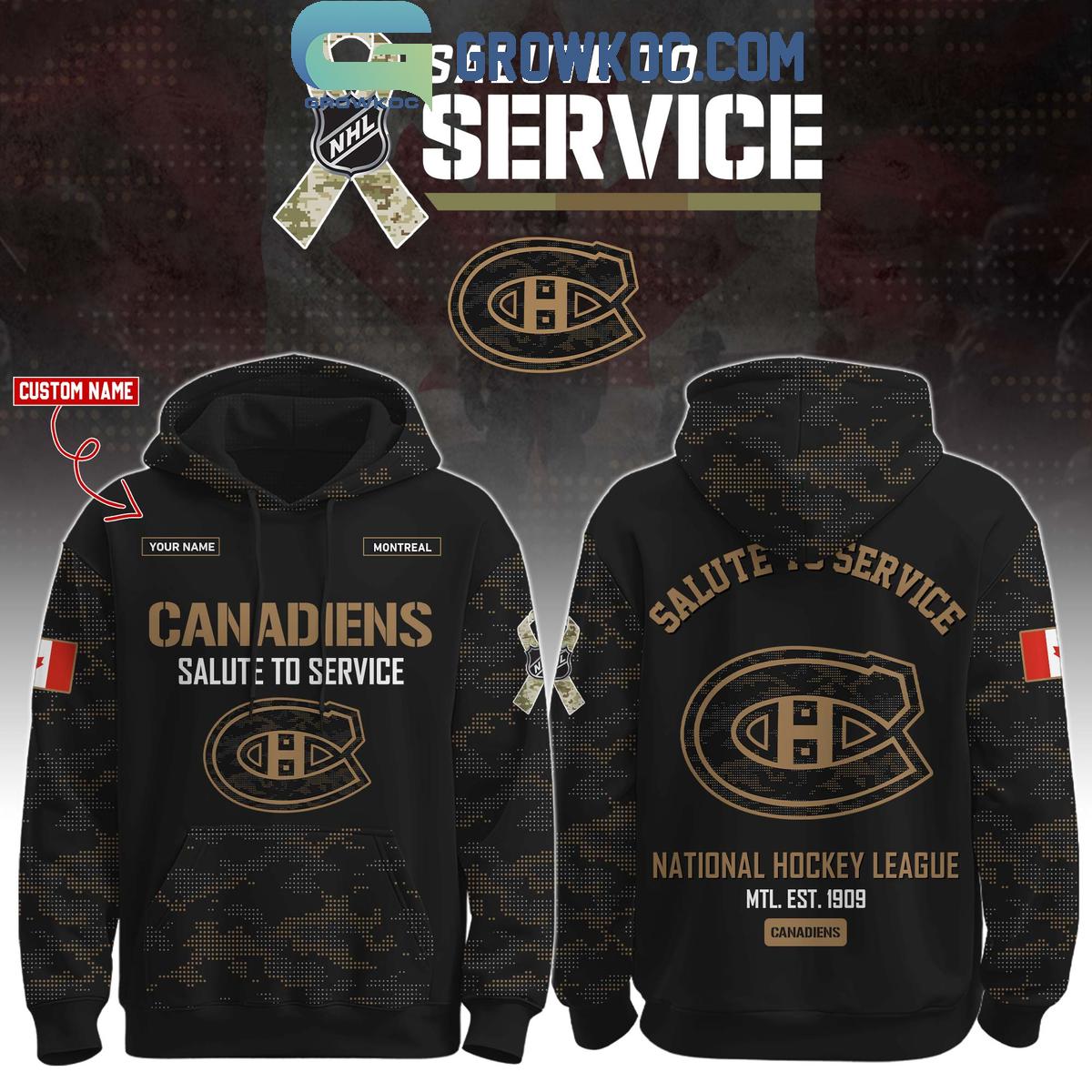 Montreal Canadiens Salute To Service Veterans Day Hoodie Shirt