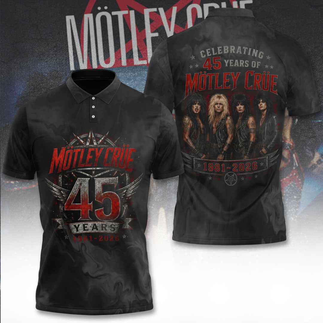 Mötley Crüe 45 Years Anniversary 3D Apparel – TANTN24534