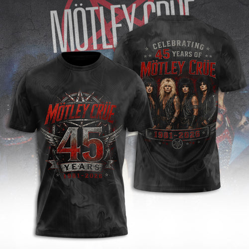 Mötley Crüe 45 Years Anniversary 3D Apparel – TANTN24534