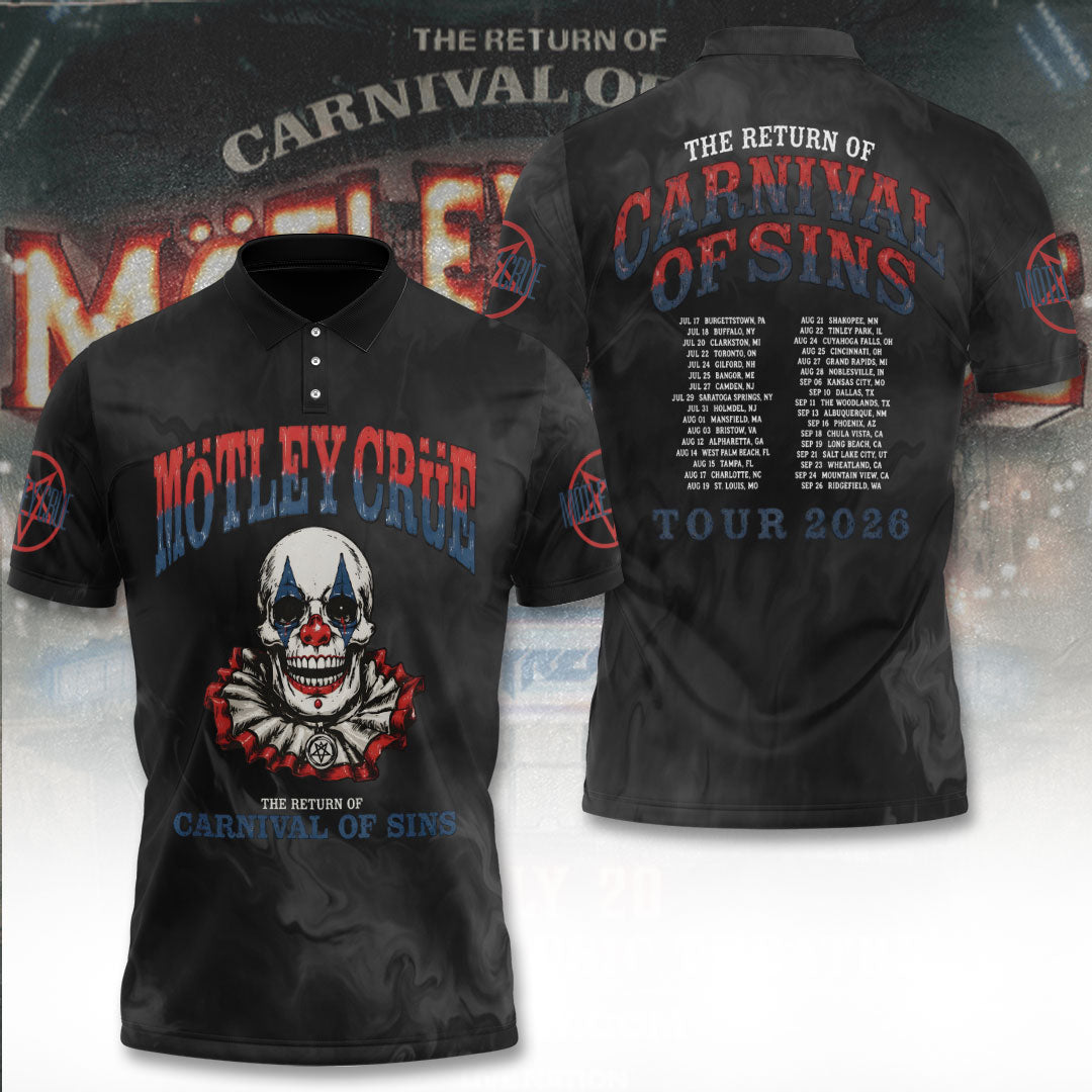 Mötley Crüe Tour 2026 3D Apparel – TANTN24437