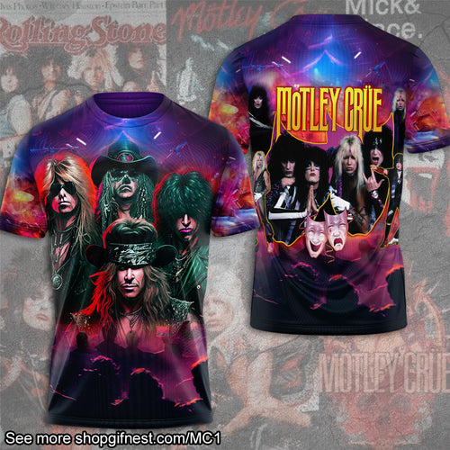 Mötley Crüe 3D Apparel – HUANNM 2413
