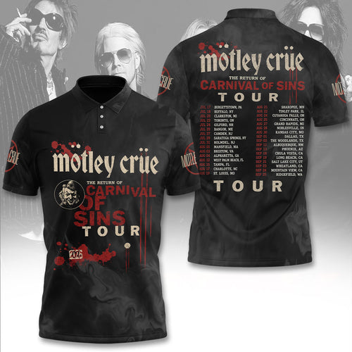 Mötley Crüe Tour 2026 3D Apparel – TANTN24436