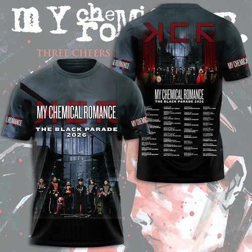 My Chemical Romance The Black Parade 2026 Tour 3D Apparel – TMTHU2320