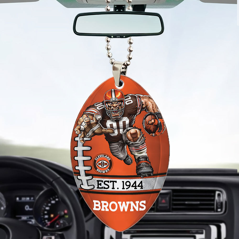Cleveland Browns Custom shape 2-sided Acrylic Car Ornament – TMTHU865