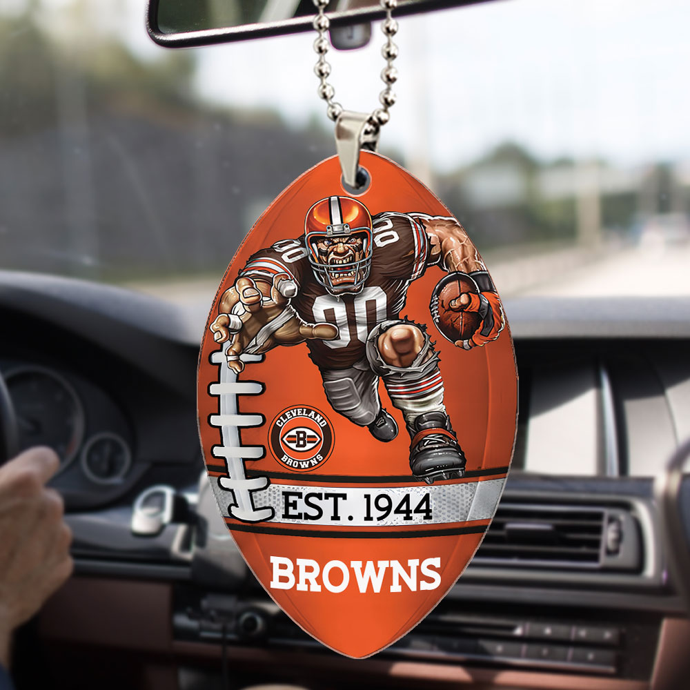 Cleveland Browns Custom shape 2-sided Acrylic Car Ornament – TMTHU865