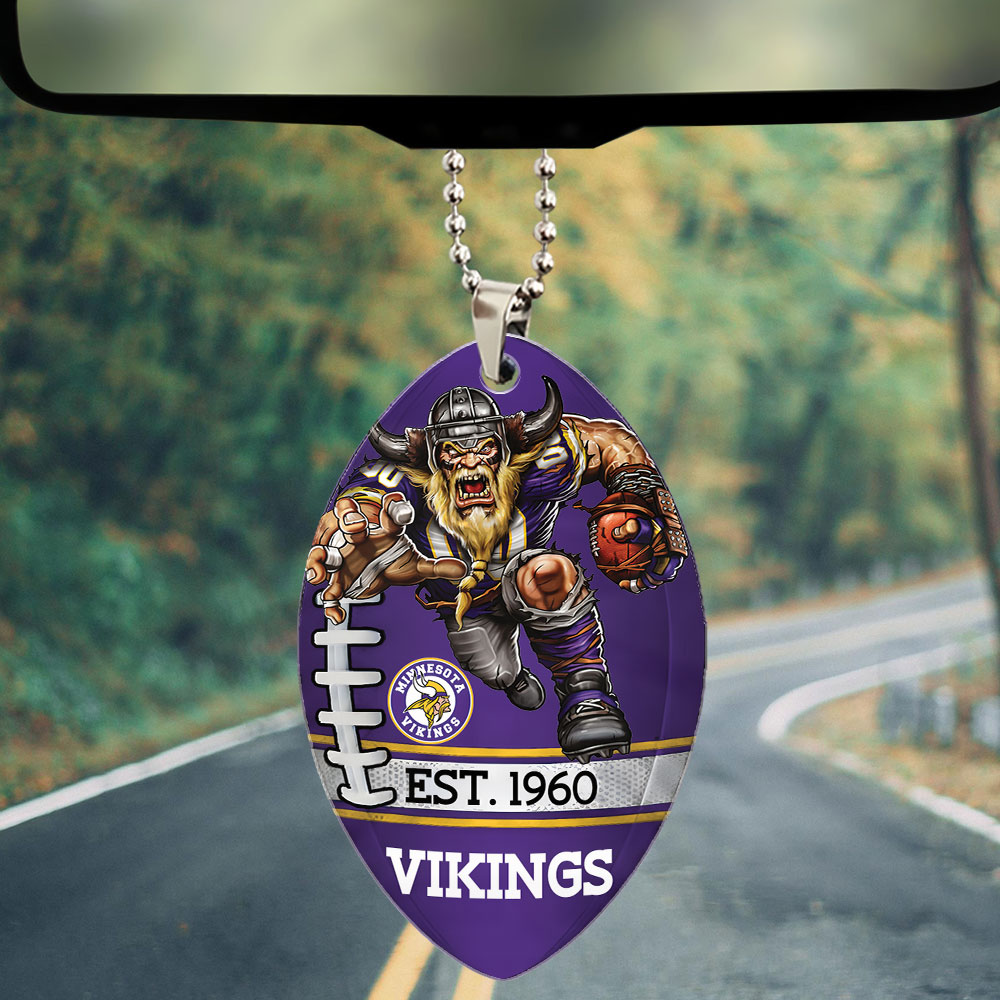 Minnesota Vikings Custom shape 2-sided Acrylic Car Ornament – TMTHU878