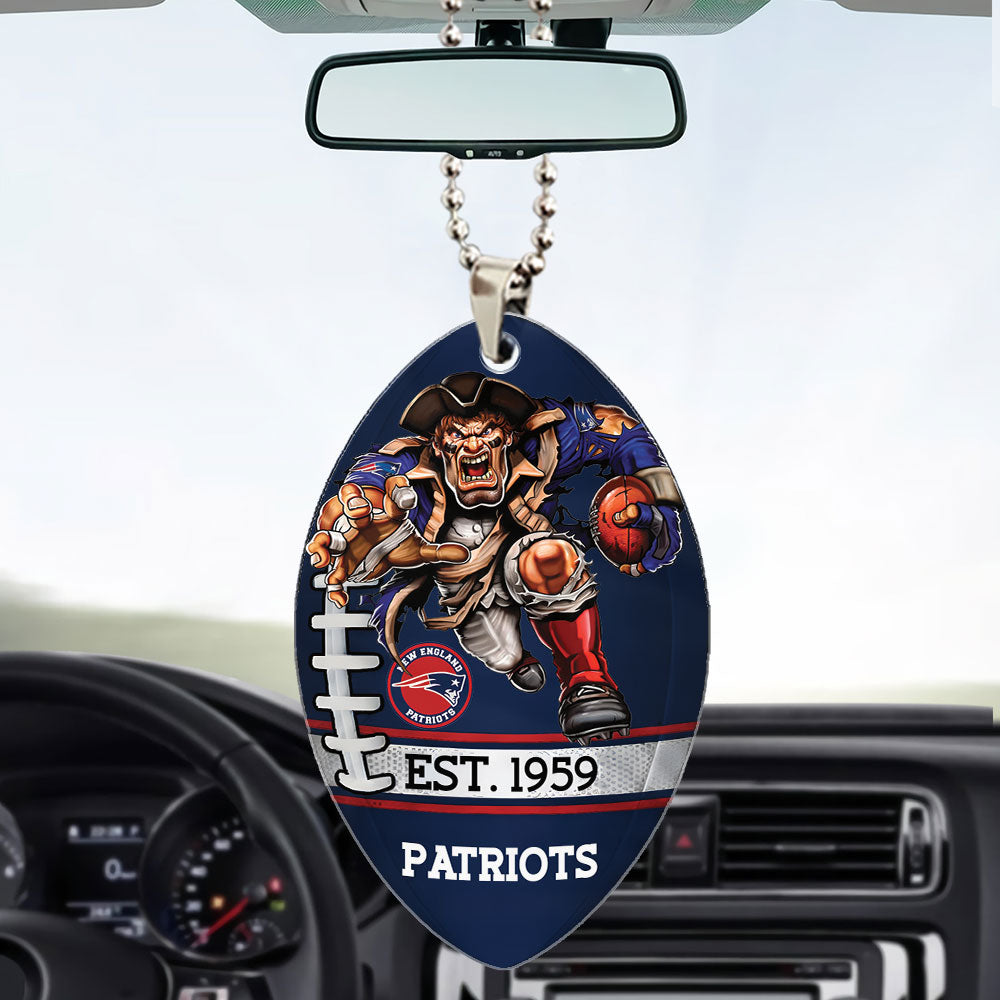 New England Patriots Custom shape 2-sided Acrylic Car Ornament – TMTHU879