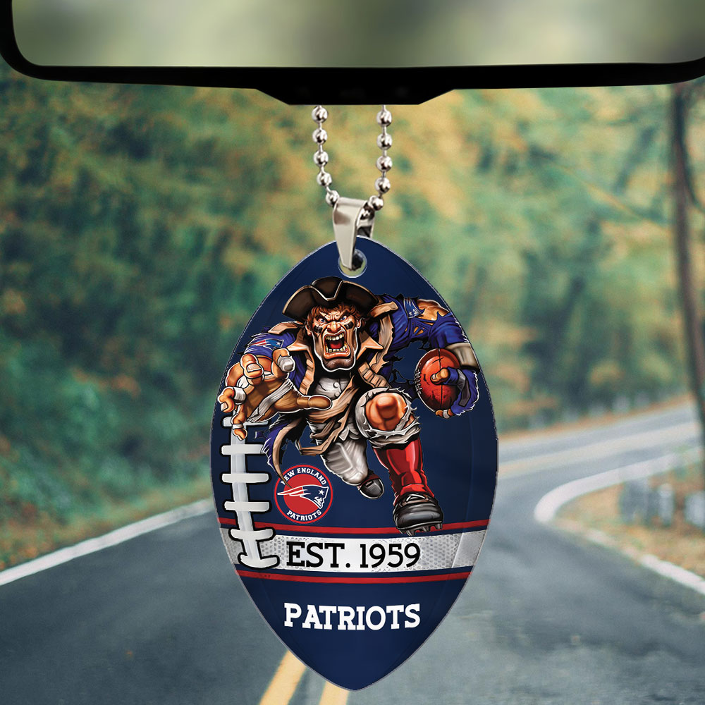 New England Patriots Custom shape 2-sided Acrylic Car Ornament – TMTHU879