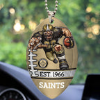 New Orleans Saints Custom shape 2-sided Acrylic Car Ornament – TMTHU880
