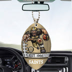 New Orleans Saints Custom shape 2-sided Acrylic Car Ornament – TMTHU880