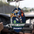 Seattle Seahawks Custom shape 2-sided Acrylic Car Ornament – TMTHU886