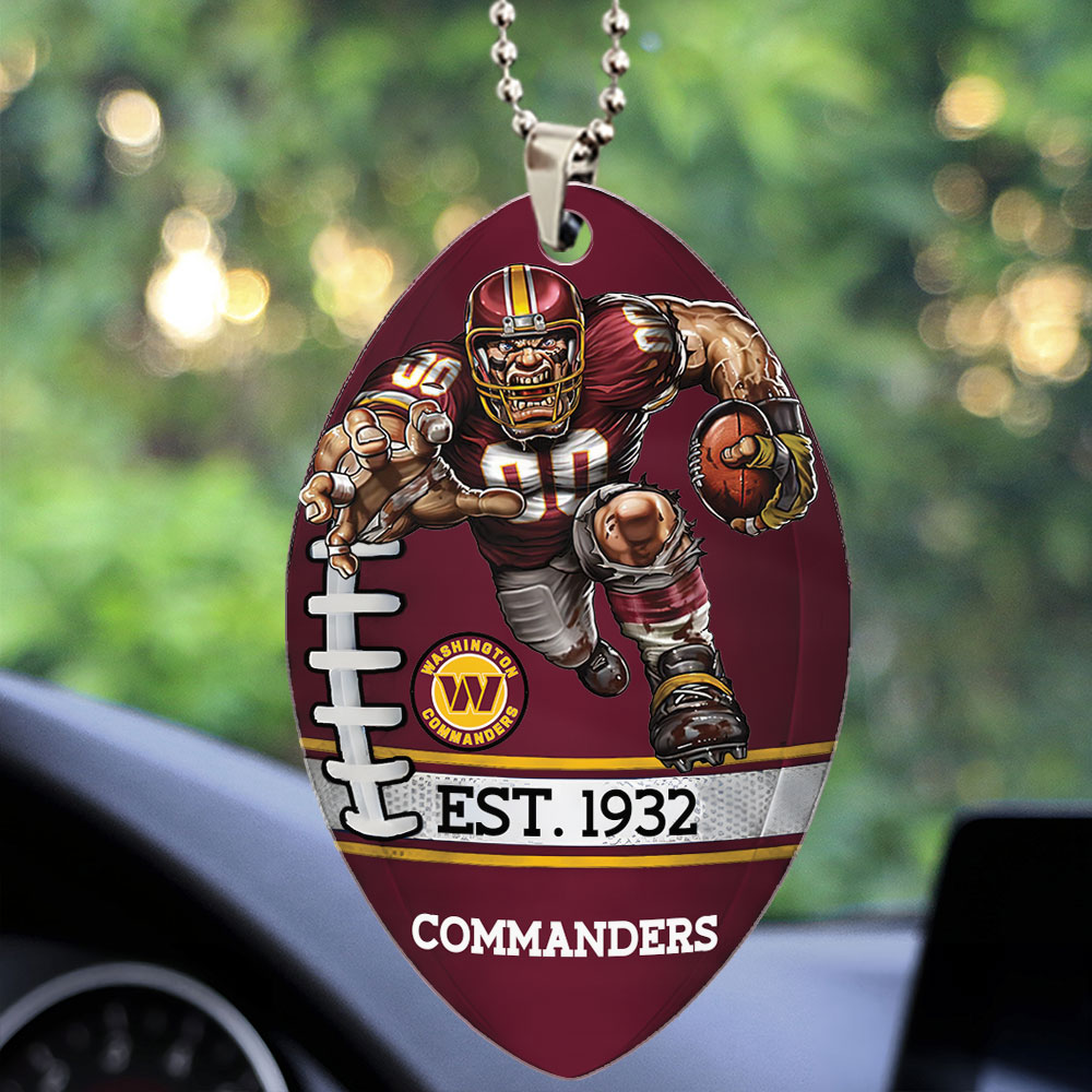 Washington Commanders Custom shape 2-sided Acrylic Car Ornament – TMTHU889