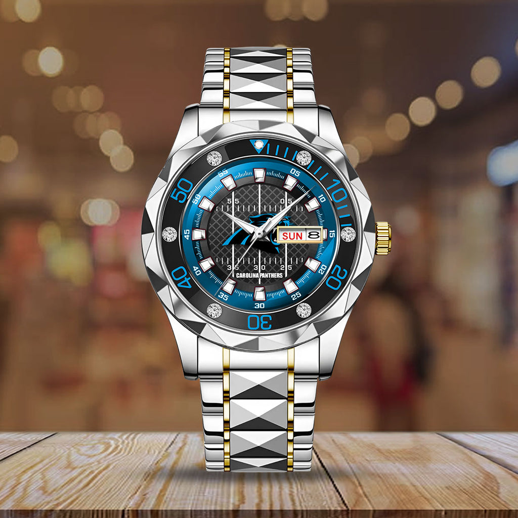 Carolina Panthers Alloy Luxury Quartz Watch – TMTHU934