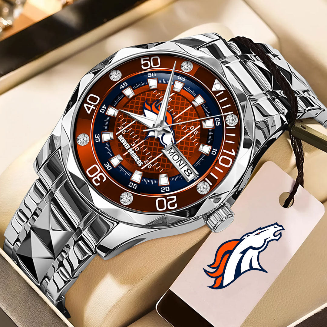 Denver Broncos Alloy Luxury Quartz Watch – TMTHU921