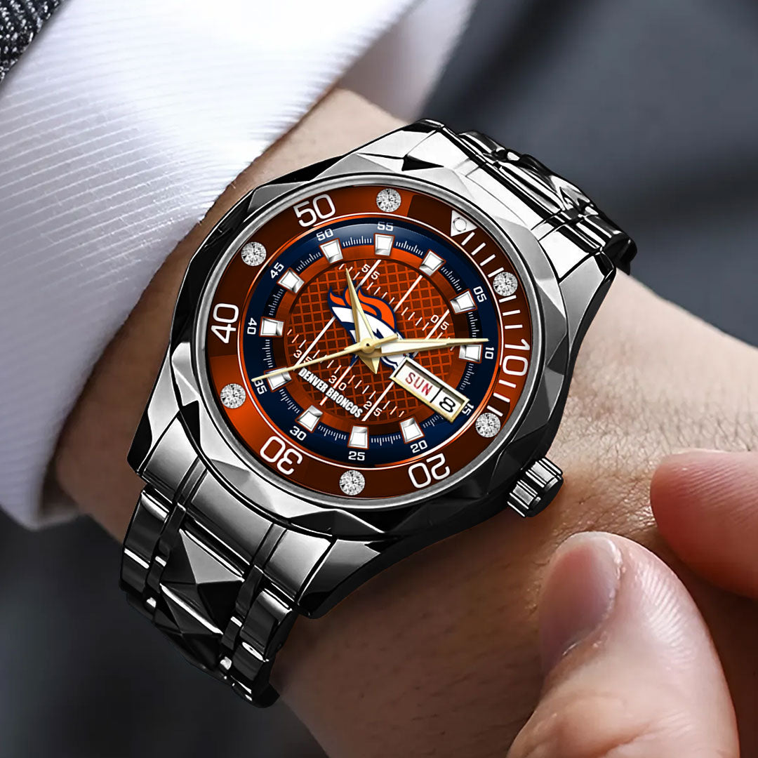 Denver Broncos Alloy Luxury Quartz Watch – TMTHU921