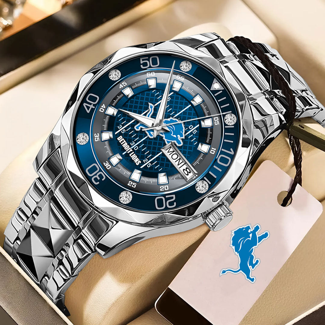 Detroit Lions Alloy Luxury Quartz Watch – TMTHU930