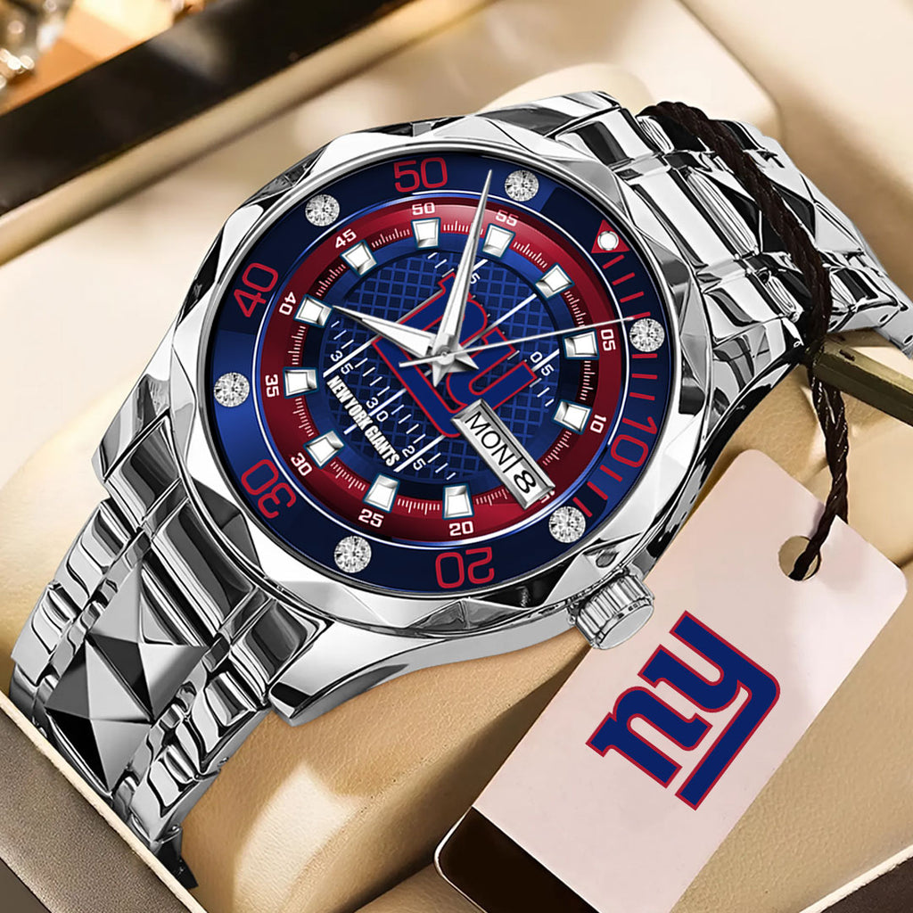 New York Giants Alloy Luxury Quartz Watch – TMTHU926