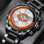 Chicago Bears Black Stainless Steel Watch – HOATT12937