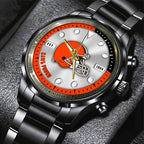 Cleveland Browns Black Stainless Steel Watch – HOATT12939