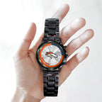 Denver Broncos Black Stainless Steel Watch – HOATT12941