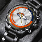 Denver Broncos Black Stainless Steel Watch – HOATT12941