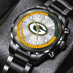 Green Bay Packers Black Stainless Steel Watch – HOATT12943