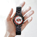 San Francisco 49ers Black Stainless Steel Watch – HOATT12959