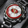 San Francisco 49ers Black Stainless Steel Watch – HOATT12959