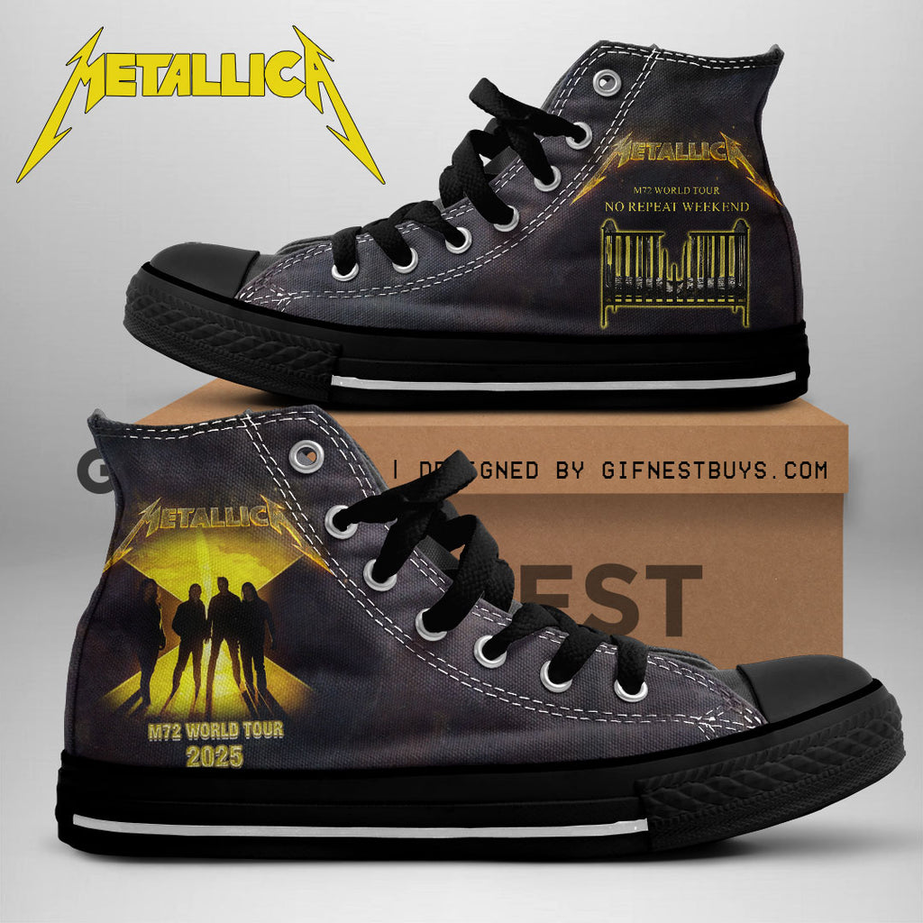 Metallica High Top Canvas Shoes – NGHIAVT 1711