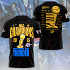 Oklahoma City Thunder 2025 NBA Champions 3D Apparel – NGHIAVT 2873