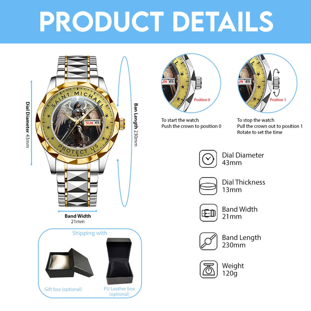 The Archangel Michael Alloy Luxury Quartz Watch – NGHIAVT3830